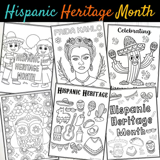 Hispanic Heritage Month Coloring Pages