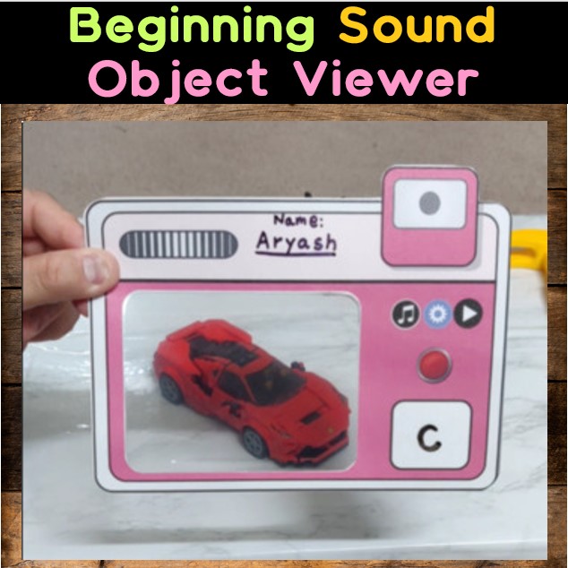 Beginning Sound Object Viewer | Camera | Fun Friday | Phonics | Printable