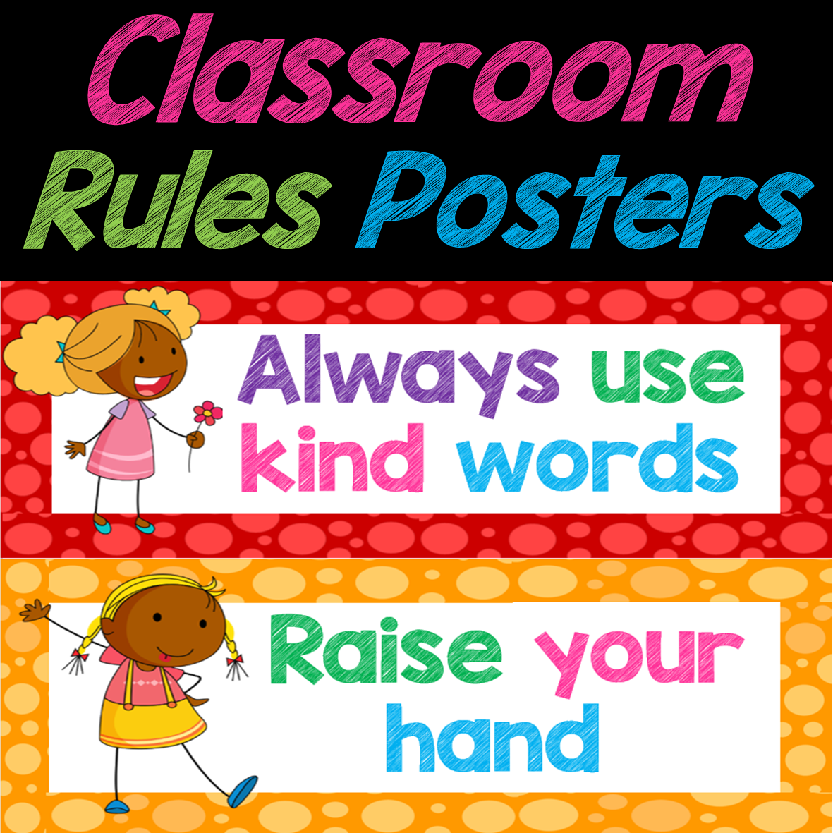 preschool classroom rules poster
