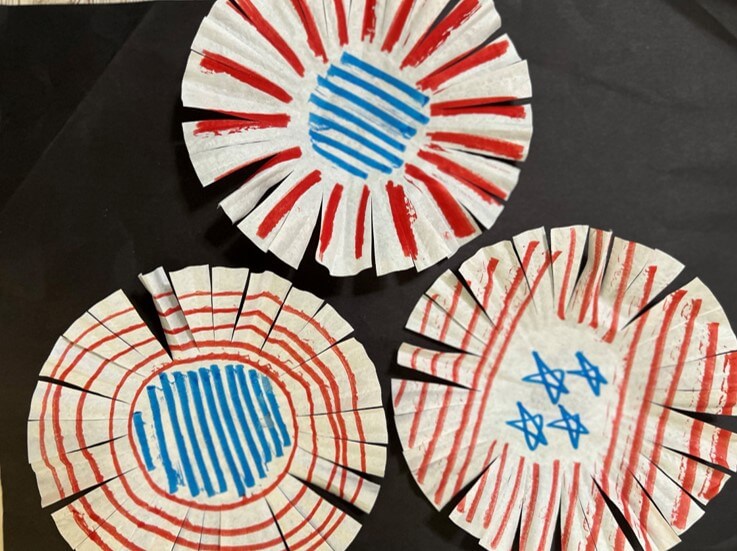 OT Patriotic Craft: memorial DAY Hat Color, Cut, Glue Craft template no prep