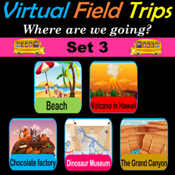 Virtual Field Trips - Set 3 | Places | Fun Friday Activities - 32 Google Slides