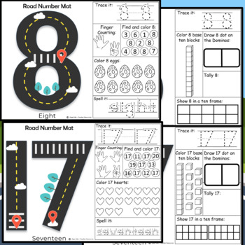 Preschool Finger Counting 1-10 Tracing Numbers Finger 