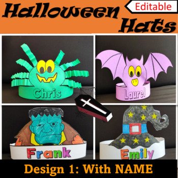 Halloween Crafts, Activities, Halloween Name Hat, October Craft