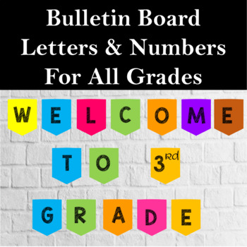 Back to School Bulletin Board Letters