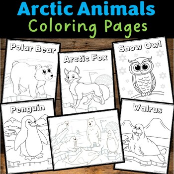 Arctic Animals Coloring Pages, Winter Activities