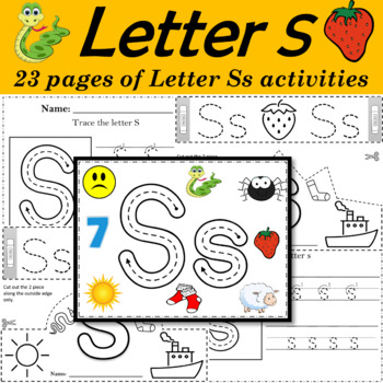 Toddler Centers Alphabet Activities Letter Of The Week Letter S