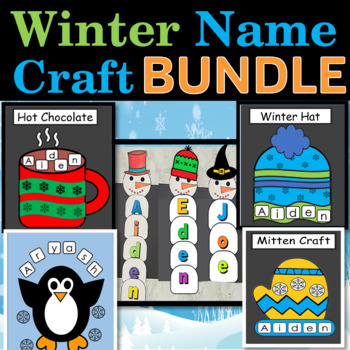 Winter Name Crafts Activities Bundle