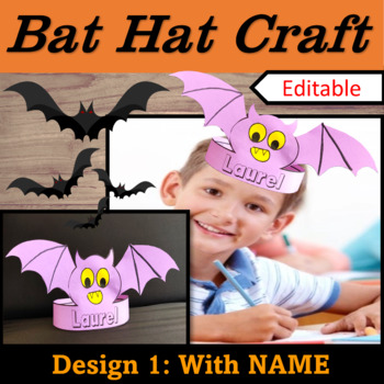Bat Craft, Bat Name Hat/Headband - Halloween Activities & Craft October