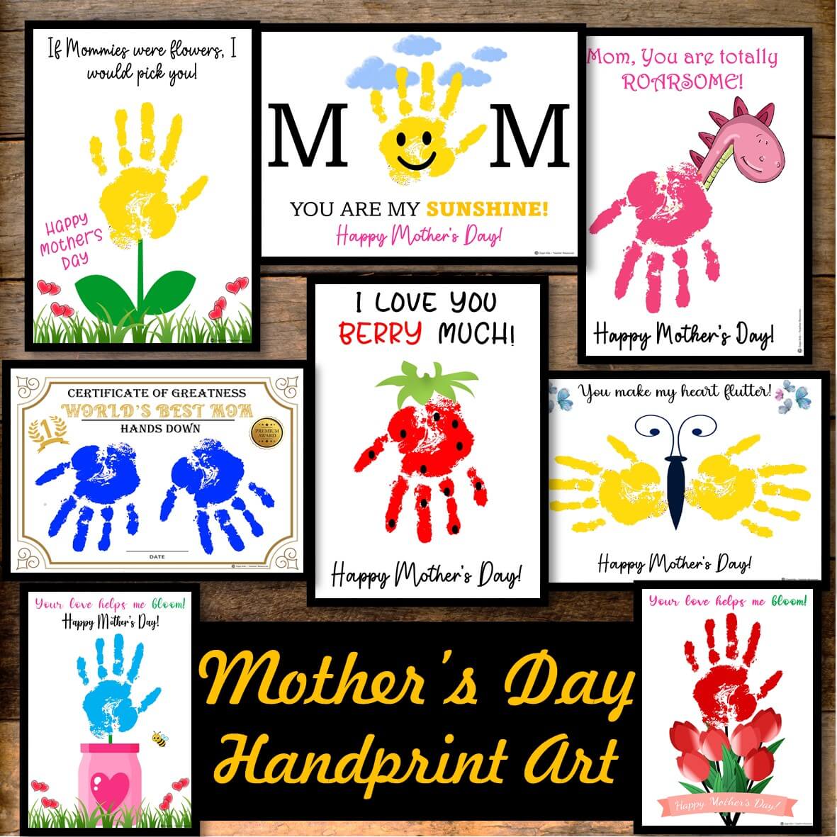 mothers day handprint poems for kids