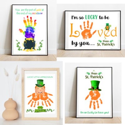 11 Free Printable St. Patrick's Day Handprint Craft for Kids