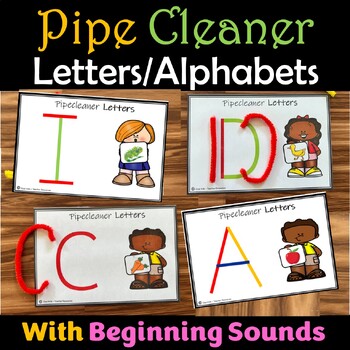 Pipe Cleaner Letters Activities, Morning Tubs, Alphabet Centers
