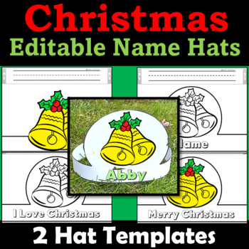 Jingle Bell Name Hat/Crown Christmas Craft Coloring Activities & Craft December