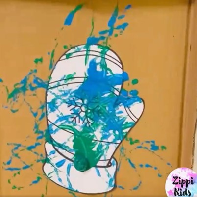 Crafts for Toddlers and Kids: Easy Marble Painting