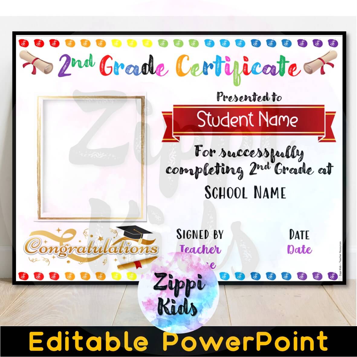 TK-2nd Promotion Certificates FREEBIE BW & COLOR by Sprinkles and School