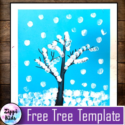 Simple Winter Craft for Kids {Free Printable} – The Art Kit