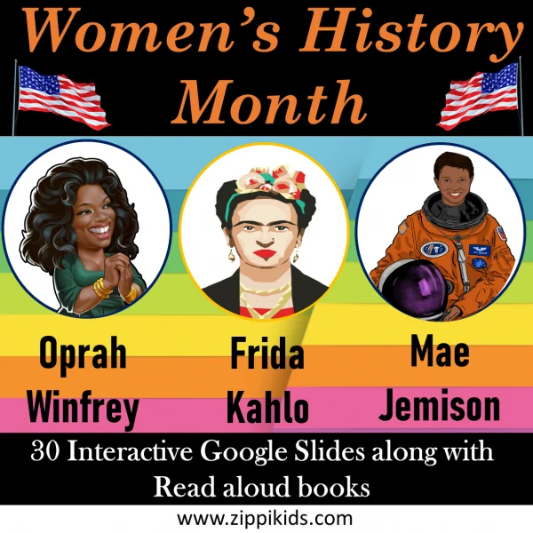 Women History Month Bundle – 13 Women Hero – 130 Google Slides