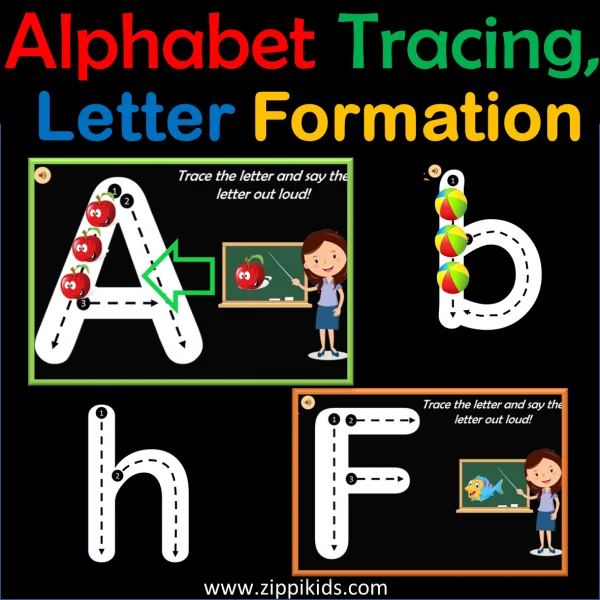 Digital Alphabet Activities | Letter Practice Distance learning -156 Google Slides