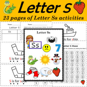 Alphabet Letter of the Week S Activities - Printable PDF - Zippi Kids