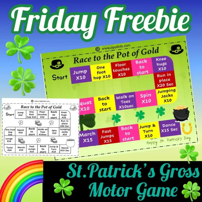 St Patrick's Day Gross Motor Game