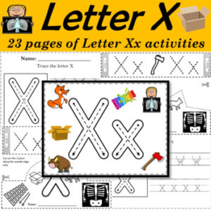 Alphabet Letter of the Week X Activities - Printable PDF - Zippi Kids