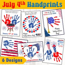July 4th Handprint craft