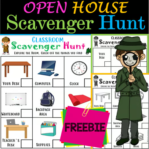 FREE Open House Scavenger Hunt