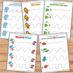Dr. Seuss Printable activity for Read across America week for Pre-k