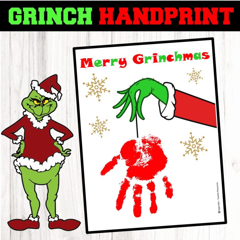 Grinch Handprint craft