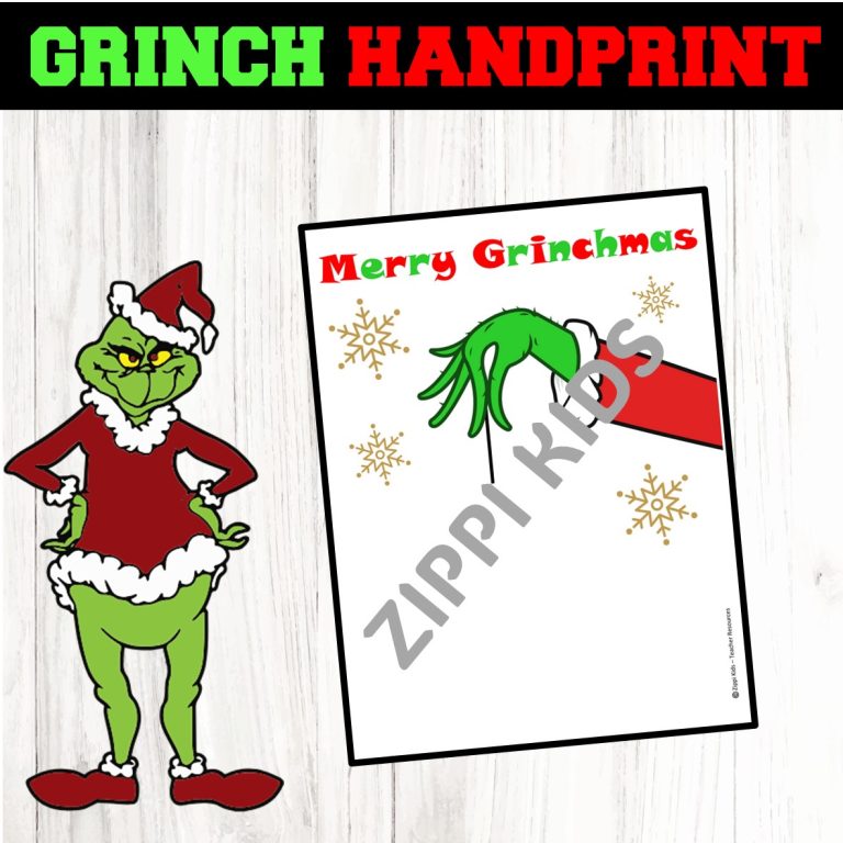 Grinch Handprint Keepsake