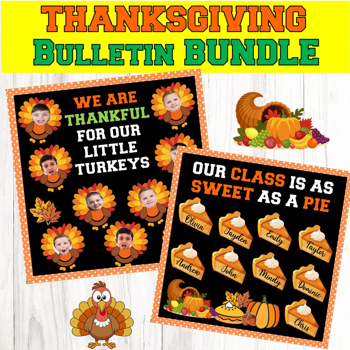 Turkey thanksgiving bulletin board