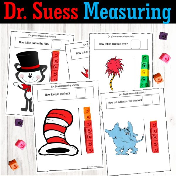 Dr Seuss Measurement math activity