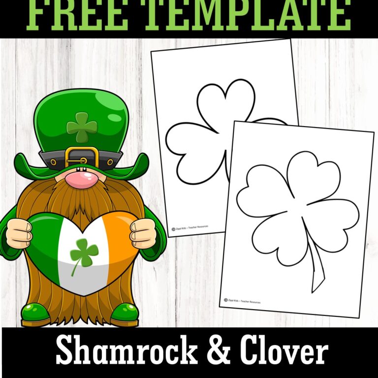 Shamrock free template