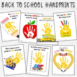 Back to School Handprint Keepsake Craft , First Day of School Art