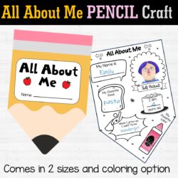 All About Me Backpack Craft, Back to School