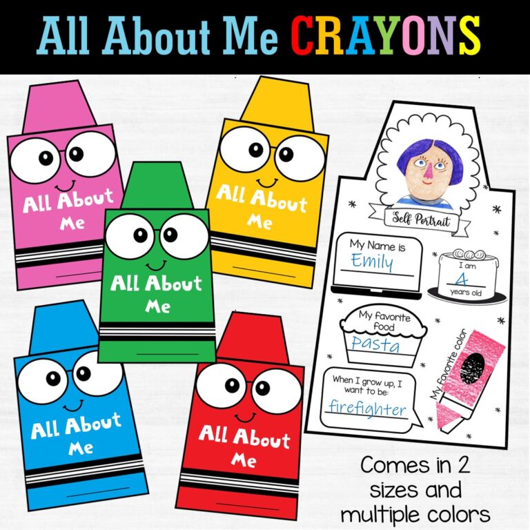 Crayon craft All about me